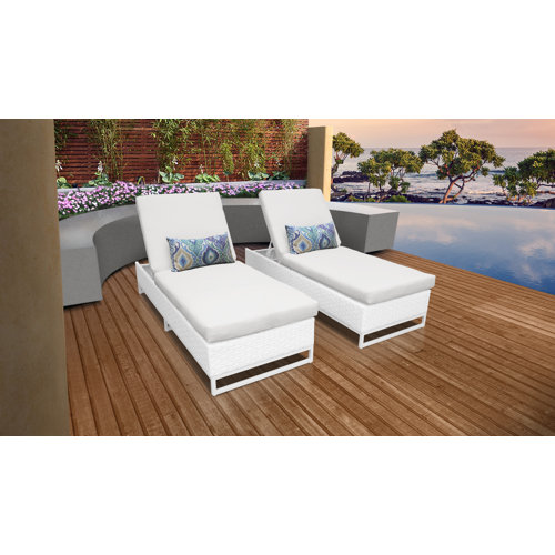 Sol 72 Outdoor™ Menifee All Weather Wicker Chaise Lounge Set Wayfair